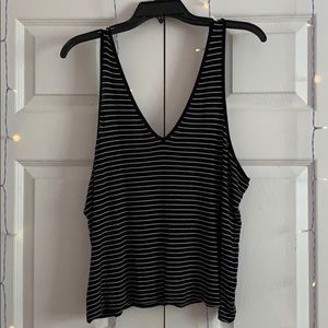 BP Ribbed Striped Tank Top